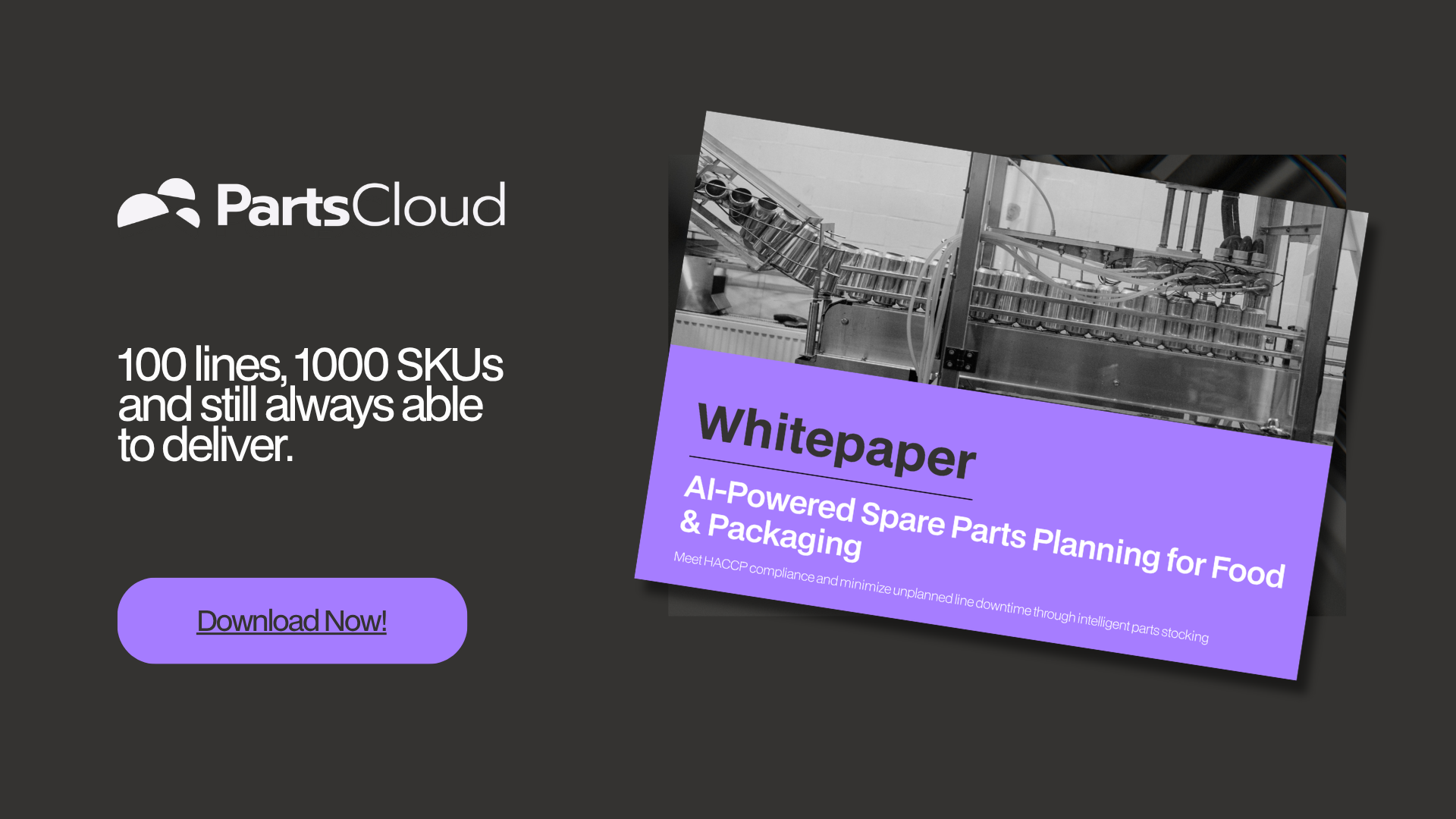 Whitepaper: AI-Powered Spare Parts Planning For Food and Packaging
